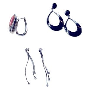 3 Pair of Fashion Costume Earrings